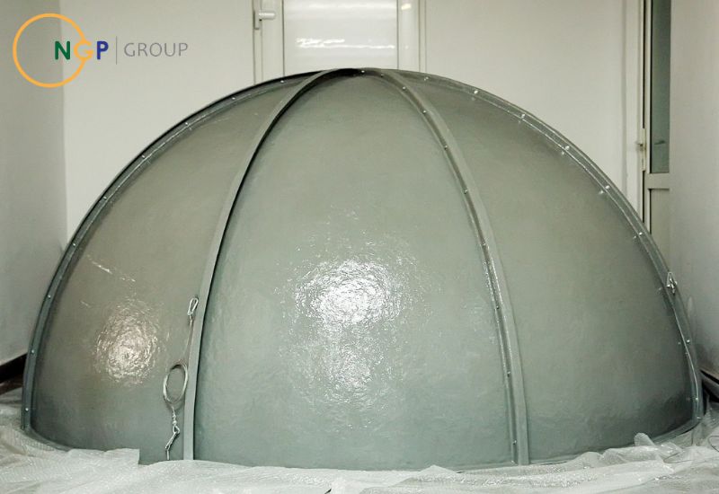 Hình ảnh thực tế của mái vòm composite