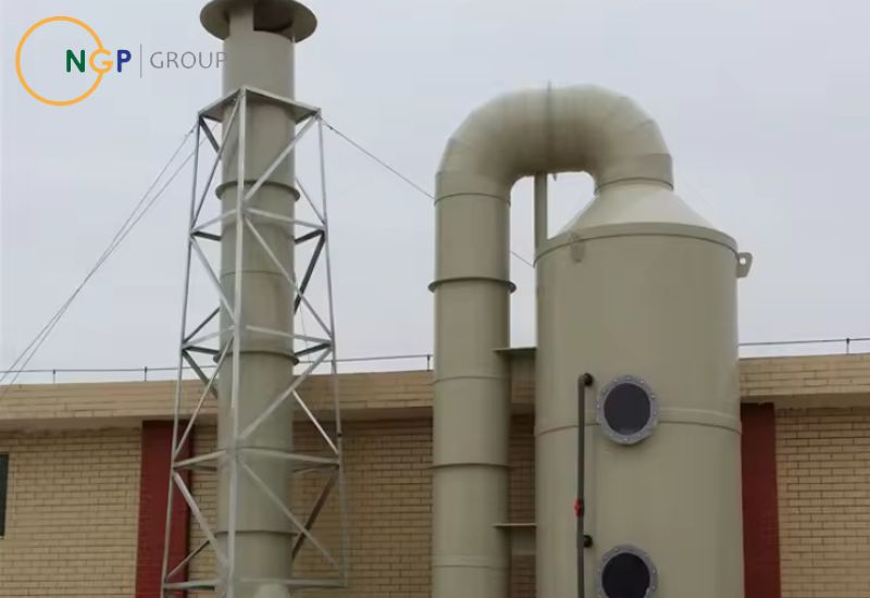 Đặc tính vượt trội của tháp xử lý khí thải composite